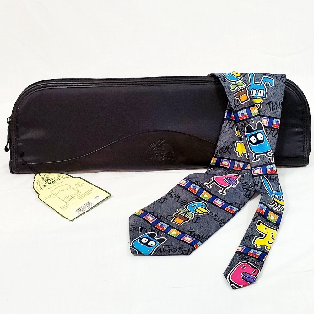 Dopp Travel Tie Case Zip Black NWT Nylon